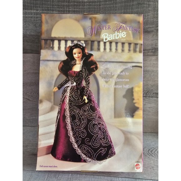 Vintage Winter Fantasy Special Edition Brunette Barbie Doll 1996 Mattel #17666 - Picture 7 of 8